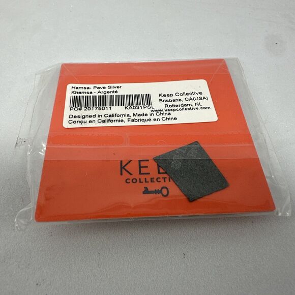 Life Charms Hamsa Hand Charm Silver Rhinestone European Style Bead - Picture 4 of 5